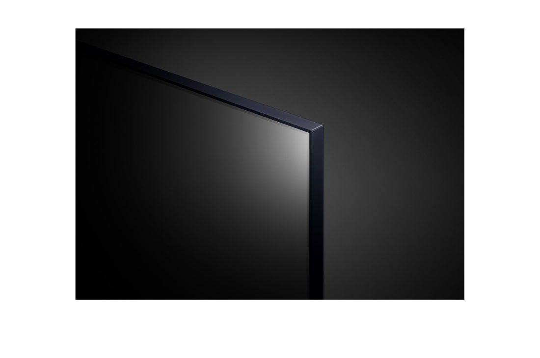LG 86 tommer LG UHD AI UT81 4K Smart TV 2024, Nærbilde av den øvre kanten av LG UHD TV, UT81, 86UT81006LA, thumbnail 6