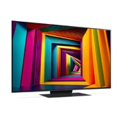 LG 50'' UHD AI UT91 - 4K TV (2024), LG UHD TV, UT91 sett fra høyre i en liten vinkel, 50UT91006LA, thumbnail 3