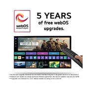 LG 75 tommer LG UHD AI UT81 4K Smart TV 2024, 5 års gratis webOS-oppdateringer med webOS-logo for nytt program, med webOS-grensesnittbilde og ansvarsfraskrivelser, 75UT81006LA, thumbnail 4