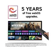 LG 50 tommer LG UHD AI UT81 4K Smart TV 2024, 5 års gratis webOS-oppdateringer med webOS-logo for nytt program, med webOS-grensesnittbilde og ansvarsfraskrivelser, 50UT81006LA, thumbnail 4