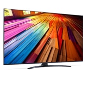 LG 65 tommer LG UHD AI UT81 4K Smart TV 2024, Lett vinklet sidevisning mot venstre av LG UHD TV, UT81, 65UT81006LA, thumbnail 3