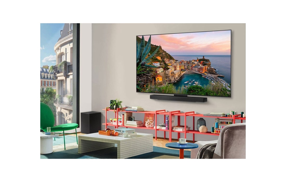 LG 65'' OLED evo AI C5 4K Smart TV 2025, LG AI Magic Remote med fremhevet AI-knapp. Rundt den er det flere funksjoner som brukeren har tilgang til via knappen. AI Voice ID, AI Search, AI Chatbot, AI Concierge, AI Picture Wizard, AI Sound Wiz, OLED65C54LA, thumbnail 12