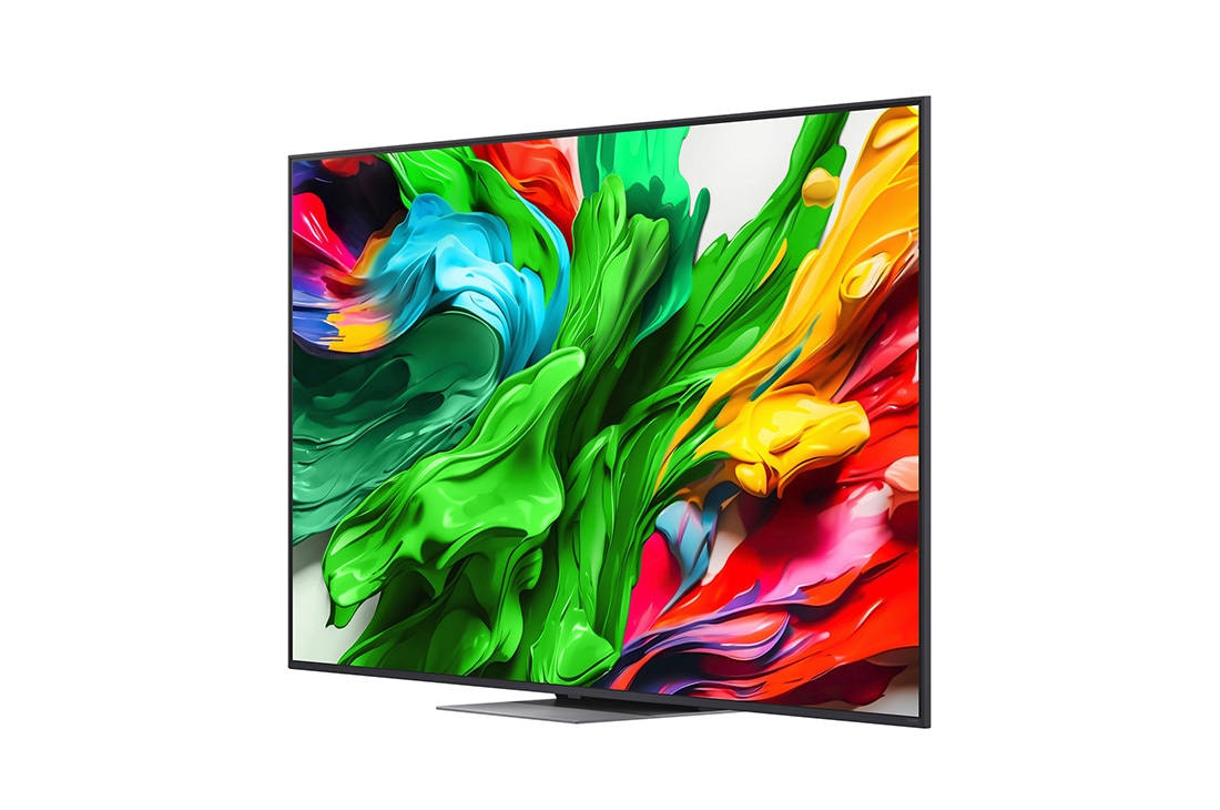 LG 75'' QNED MiniLED AI QNED87 4K Smart TV 2025, Visning fra venstre side av LG QNED evo QNED87 TV, 75QNED87A6B, thumbnail 4