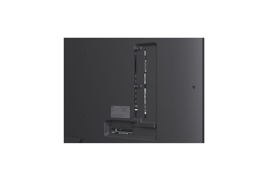 LG 75'' QNED MiniLED AI QNED87 4K Smart TV 2025, Et landskapsbilde av en grotte som åpner seg mot en klar, blå himmel. Bildet er delt på midten, hvorav den ene delen er tåkete og den andre med skarp kontrast. Nederst til venstre er det et lite bilde, 75QNED87A6B, thumbnail 9