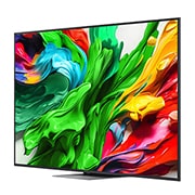 LG 75'' QNED MiniLED AI QNED87 4K Smart TV 2025, Visning fra venstre side av LG QNED evo QNED87 TV, 75QNED87A6B, thumbnail 4