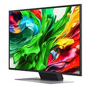 LG 50'' QNED AI QNED87 4K Smart TV 2025, Visning fra venstre side av LG QNED evo QNED87 TV, 50QNED87A6D, thumbnail 4