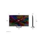 LG 65'' QNED MiniLED AI QNED93 4K Smart TV 2025, 65-tommers LG QNED evo AI QNED93 MiniLED 4K Smart TV 2025, 65QNED93A6A, thumbnail 4