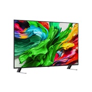 LG 65'' QNED evo MiniLED AI QNED85 4K Smart TV 2025, Lett vinklet høyre sidevisning av LG QNED evo QNED85 TV, 65QNED85A6C, thumbnail 2
