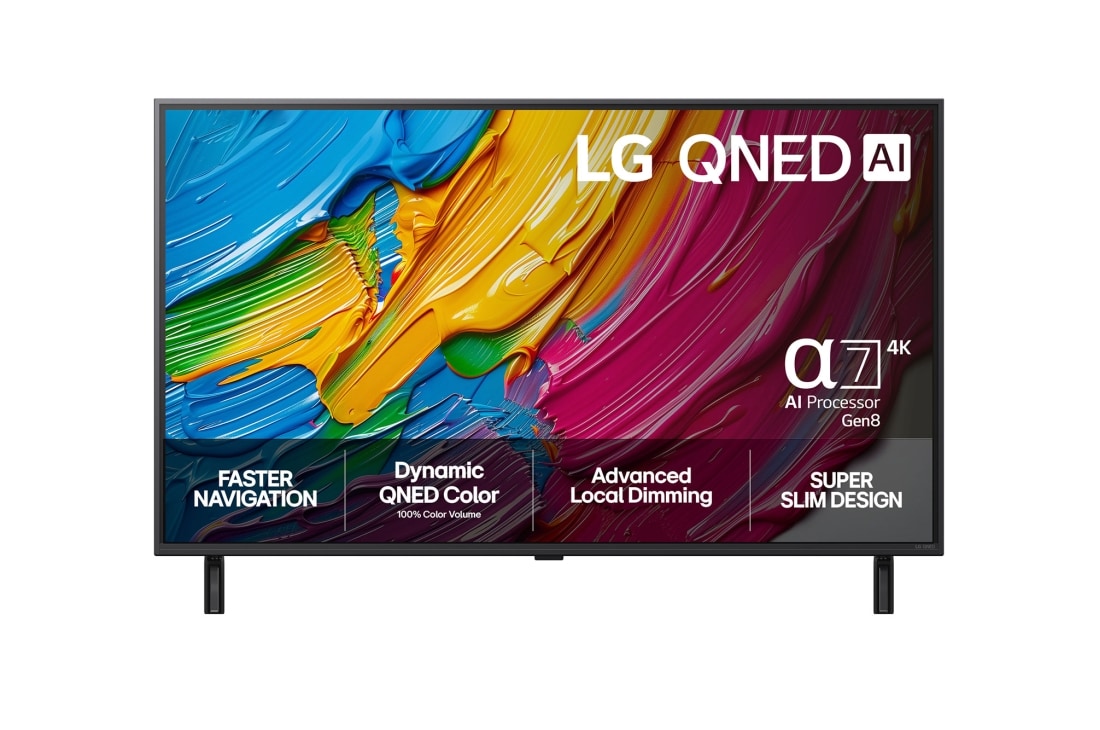 LG 43-tommers LG QNED AI QNED8E 4K Smart TV 2025, 43-tommers LG QNED AI QNED8E 4K Smart TV 2025, 43QNED8EA6B
