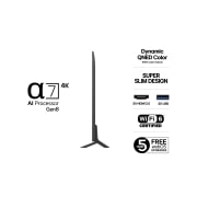 LG 50'' QNED AI QNED8E 4K Smart TV 2025, 50-tommers LG QNED AI QNED8E 4K Smart TV 2025, 50QNED8EA6B, thumbnail 3