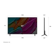 LG 55'' QNED AI QNED8E 4K Smart TV 2025, 55-tommers LG QNED AI QNED8E 4K Smart TV 2025, 55QNED8EA6B, thumbnail 4
