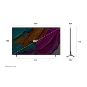 LG 86'' QNED AI QNED8E 4K Smart TV 2025, 86-tommers LG QNED AI QNED8E 4K Smart TV 2025, 86QNED8EA6B, thumbnail 4