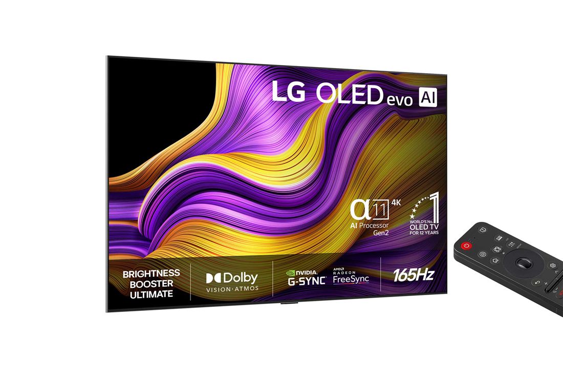 LG 77'' OLED evo AI G5 4K Smart TV 2025, side view, OLED77G54LW, thumbnail 2