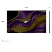 LG 83'' OLED evo AI G5 4K Smart TV 2025, dimensions view, OLED83G54LW, thumbnail 4