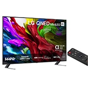 LG 86'' QNED evo MiniLED AI QNED85 4K Smart TV 2025, +45 degree side view, 86QNED85A6C, thumbnail 2