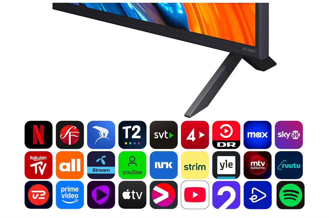 LG 43''  QNED AI QNED82 4K Smart TV 2025, 43-tommers LG QNED AI QNED8E 4K Smart TV 2025, 43QNED82A6B, thumbnail 5