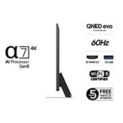 LG 50'' QNED AI QNED86 4K Smart TV 2025, 43-tommers LG QNED evo AI QNED86 4K Smart TV 2025, 50QNED86A6C, thumbnail 3
