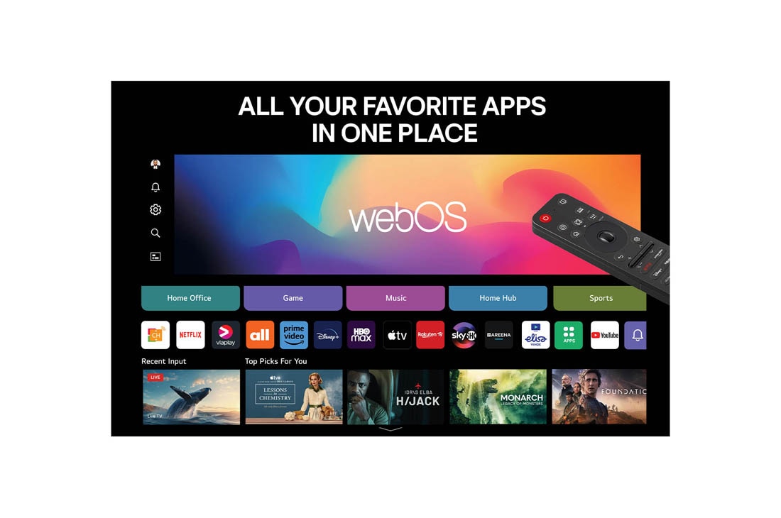 LG 43'' QNED AI QNED86 4K Smart TV 2025, 43-tommers LG QNED evo AI QNED86 4K Smart TV 2025, 43QNED86A6C, thumbnail 5