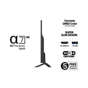 LG 50''  QNED AI QNED82 4K Smart TV 2025, 50-tommers LG QNED AI QNED8E 4K Smart TV 2025, 50QNED82A6B, thumbnail 3