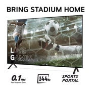 LG 55 tommers LG OLED AI B4 4K Smart TV OLED55B4, Bring Stadium Home med TV som har fotballbilde med Love Games, og 0,1 mz rask responstid, 120 Hz, Sports Portal skrevet nederst, OLED55B4ELA, thumbnail 6