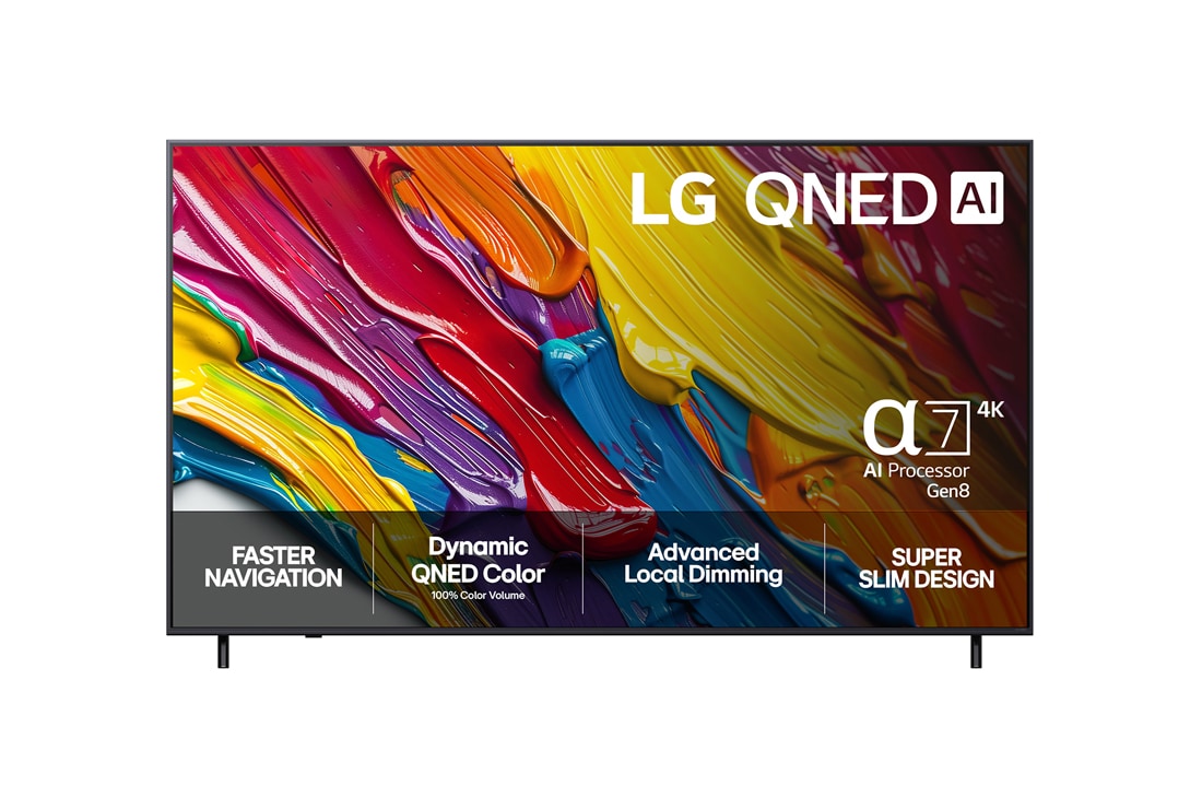 LG 86-tommers LG QNED AI QNED82 4K Smart TV 2025, 86-tommers LG QNED AI QNED8E 4K Smart TV 2025, 86QNED82A6B