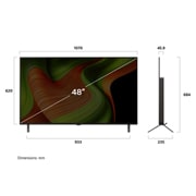 LG 48'' OLED AI B5 4K Smart TV 2025, 48-tommers LG OLED evo AI B5 4K Smart TV 2025, OLED48B56LA, thumbnail 4