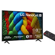 LG 65'' NanoCell AI NANO80 4K Smart TV 2025, side view, 65NANO80A6B, thumbnail 2