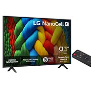 LG 55'' NanoCell AI NANO80 4K Smart TV 2025, side view, 55NANO80A6B, thumbnail 2