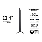 LG 55'' NanoCell AI NANO80 4K Smart TV 2025, detial view, 55NANO80A6B, thumbnail 3