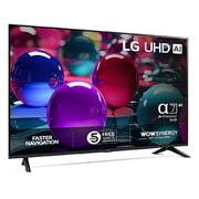 LG 50'' UHD AI UA73 4K Smart TV 2025, Visning bakfra av LG UHD UA75 TV., 50UA73006LA, thumbnail 2