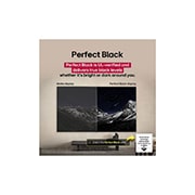 LG 48'' OLED evo AI C5 4K Smart TV 2025, LG TV-skjerm med en AI Magic Remote i forgrunnen. AI-knappen fremheves og en snakkeboble viser tekst, og anbefaler en film jeg liker. På skjermen vises et brukerikon E, som indikerer hvordan AI Voice , OLED48C54LA, thumbnail 11