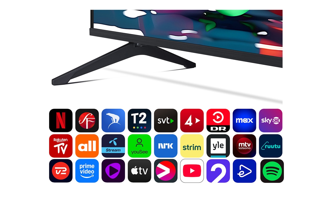LG 86'' UHD AI UA75 4K Smart TV 2025, Alpha 7 Processor Gen8 lyser opp i gult, og fargerike lynglimt skyter ut fra den. Tittelen sier noe om hvordan prosessoren gir 4K-kvalitet, enestående farge og lysstyrke., 86UA75006LA, thumbnail 5