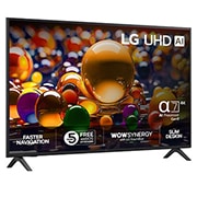 LG 50'' UHD AI UA74 4K Smart TV 2025, Visning bakfra av LG UHD UA74 TV., 50UA74006LB, thumbnail 2