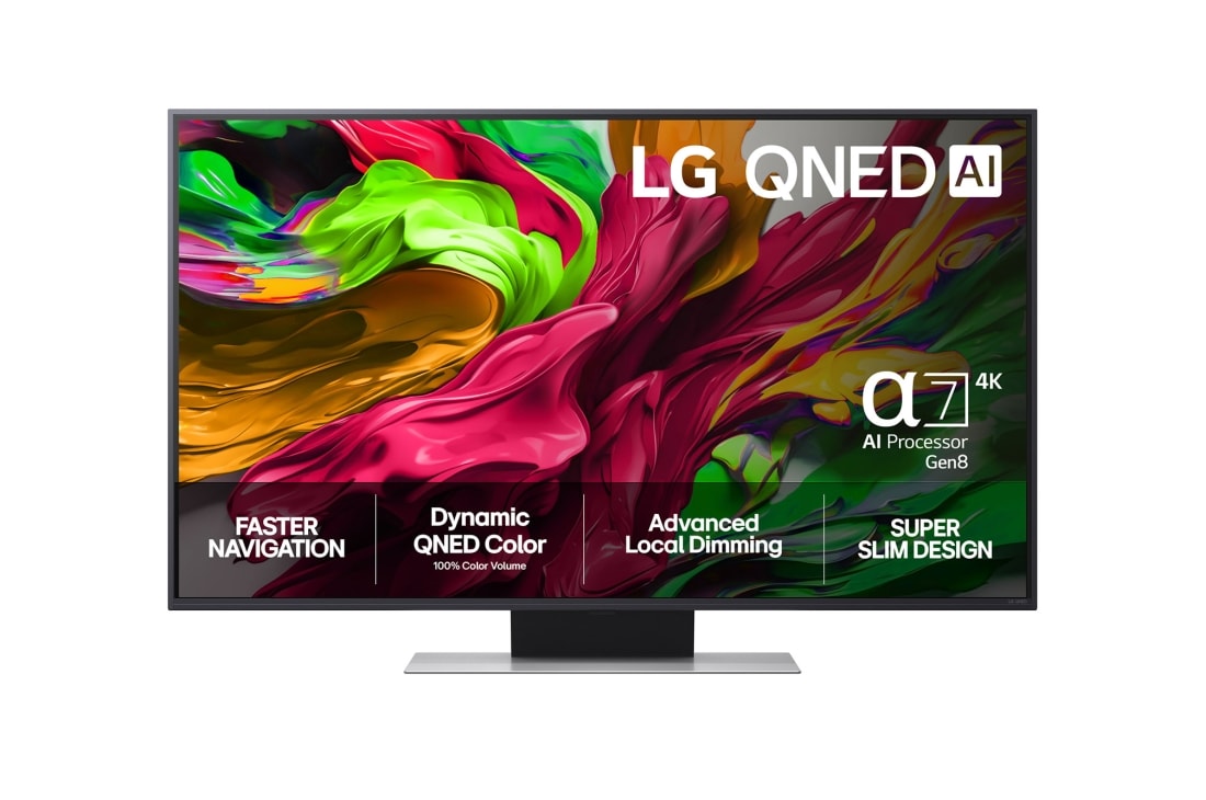 LG 43'' QNED AI QNED81 4K Smart TV 2025, 43-tommers LG QNED AI QNED81 4K Smart TV 2025, 43QNED81A6A