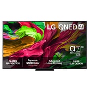 LG 75'' QNED AI QNED81 4K Smart TV 2025, 75-tommers LG QNED AI QNED81 4K Smart TV 2025, 75QNED81A6A, thumbnail 1