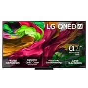 LG 65'' QNED AI QNED81 4K Smart TV 2025, 65-tommers LG QNED AI QNED81 4K Smart TV 2025, 65QNED81A6A, thumbnail 1