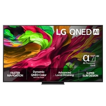 65-tommers LG QNED AI QNED81 4K Smart TV 20251