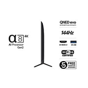 LG 65'' QNED evo MiniLED AI QNED92 4K Smart TV 2025, 85-tommers LG QNED evo AI QNED92 MiniLED 4K Smart TV 2025, 65QNED92A6A, thumbnail 3