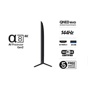 LG 75'' QNED evo MiniLED AI QNED92 4K Smart TV 2025, 85-tommers LG QNED evo AI QNED92 MiniLED 4K Smart TV 2025, 75QNED92A6A, thumbnail 3