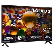 LG 55'' UHD AI UA74 4K Smart TV 2025, Visning bakfra av LG UHD UA74 TV., 55UA74006LB, thumbnail 2