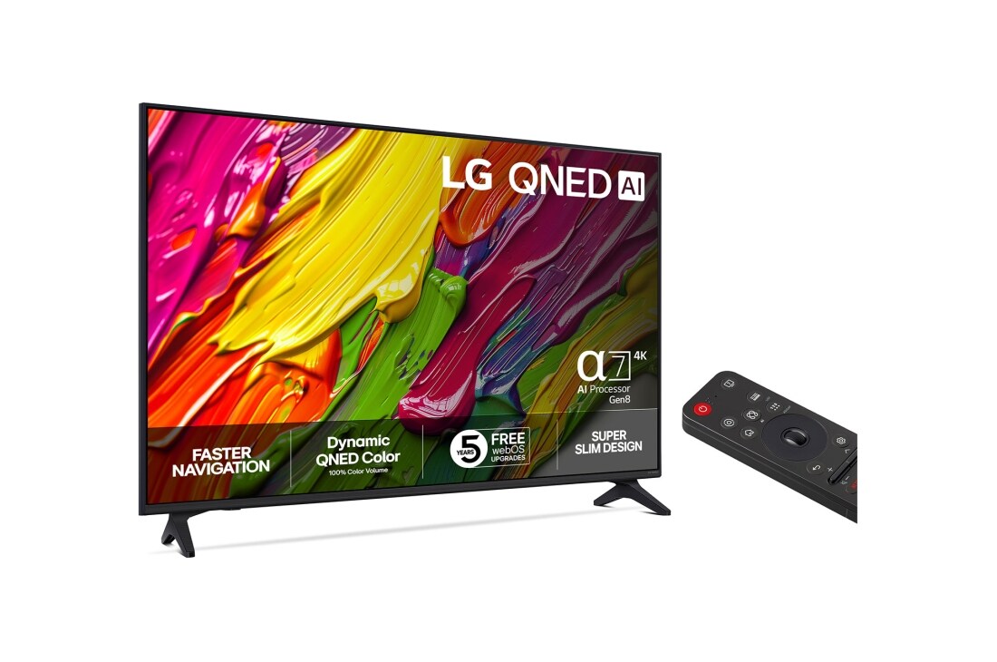 LG 50'' QNED AI QNED70 4K Smart TV 2025, 50-tommer LG QNED AI QNED70 4K Smart TV 2025, 50QNED70A6A, thumbnail 2