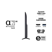 LG 50'' QNED AI QNED70 4K Smart TV 2025, 50-tommer LG QNED AI QNED70 4K Smart TV 2025, 50QNED70A6A, thumbnail 3