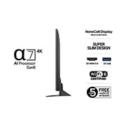 LG 65'' NanoCell AI NANO82 4K Smart TV 2025, detial view, 65NANO82A6B, thumbnail 3