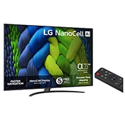 LG 86'' NanoCell AI NANO82 4K Smart TV 2025, side view, 86NANO82A6B, thumbnail 2