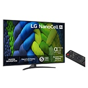 LG 50'' NanoCell AI NANO82 4K Smart TV 2025, side view, 50NANO82A6B, thumbnail 2