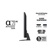 LG 43'' NanoCell AI NANO82 4K Smart TV 2025, detial view, 43NANO82A6B, thumbnail 3
