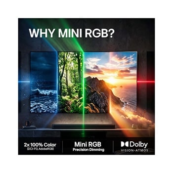 LG 55'' Mini RGB MRGB87 4K AI TV - 2026, 55MRGB87B6B, thumbnail 8