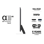 LG 55'' Mini RGB MRGB88 4K AI TV - 2026 , 55MRGB88B6B, thumbnail 3