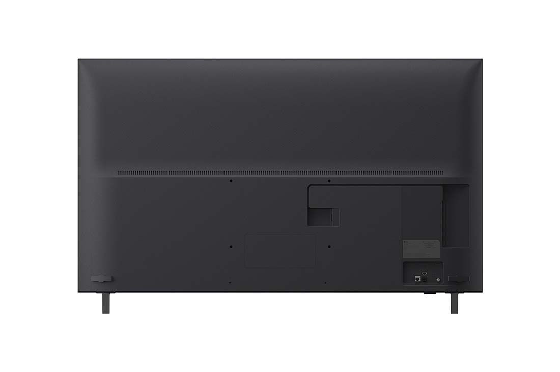LG 55'' QNED evo MiniLED QNED82 4K AI TV - 2026, LG QNED evo AI QNED82 Mini LED med slank design er veggmontert i et lyst, åpent oppholdsrom, med en elegant profil som smelter sømløst inn i interiøret mens den viser et dristig, fargerikt abstrakt ku, 55QNED82B6B, thumbnail 13
