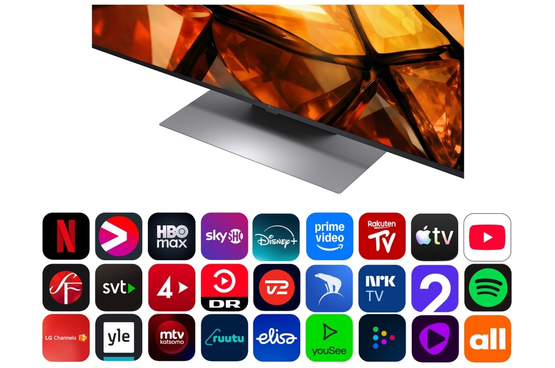 LG 65'' Mini RGB MRGB87 4K AI TV - 2026, TV app, 65MRGB87B6B, thumbnail 4